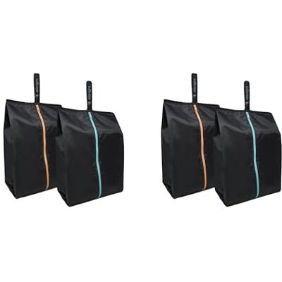 Eco Right 100% gerecyclede grote reisschoenentassen van EcoRight Waterdichte nylon schoenentas voor reizen, organizertas met rits Gemaakt van 8 plastic flessen (100% rPET) Set van 2, E04 (Set 1) Pack Eco Right 100% gerecyclede grote reisschoenentassen van EcoRight Waterdichte nylon schoenentas voor reizen, organizertas met rits Gemaakt van 8 plastic flessen (100% rPET) Set van 2, E04 (Set 1) Pack