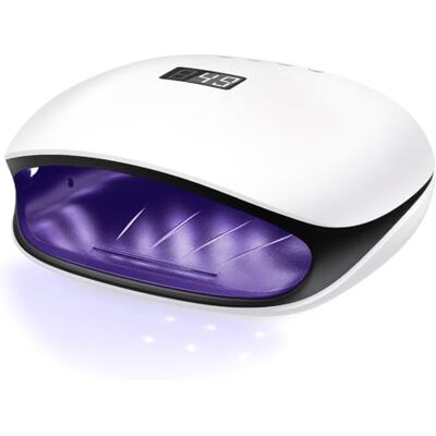 GC GLOBALCOMMERCE UV-led-nagellamp, 48 W, met infraroodsensor en LCD-display, 4 timers (10s/30s/60s/99s), 36 leds, droogt gellak, semi-permanent, manicure en pedicure GC GLOBALCOMMERCE UV-led-nagellamp, 48 W, met infraroodsensor en LCD-display, 4 timers (10s/30s/60s/99s), 36 leds, droogt gellak, semi-permanent, manicure en pedicure