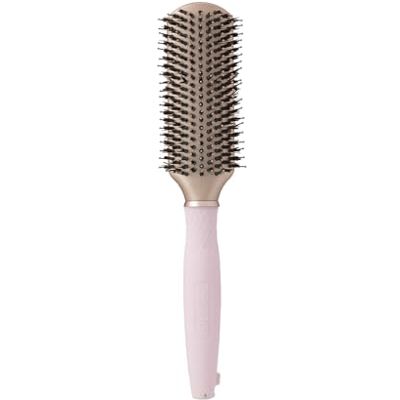 Zenner Ovale Haarborstel met Nylon Pinnen, Zachte Haren en Stylingpunt Zenner Ovale Haarborstel met Nylon Pinnen, Zachte Haren en Stylingpunt