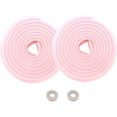 HIMRY ® KXD7000 Randbescherming, L-vormig schuimkussen, extra verdikt, spons-tafelrandkussen, hoekkussen, randbescherming, anti-botsing, babykinderen, bumper, roze, 2x HIMRY ® KXD7000 Randbescherming, L-vormig schuimkussen, extra verdikt, spons-tafelrandkussen, hoekkussen, randbescherming, anti-botsing, babykinderen, bumper, roze, 2x