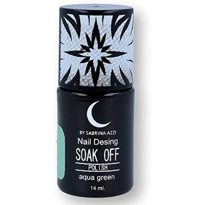 Sabrina Azzi Aqua Green 600 - Nagellak - Levendige aqua groene kleur - 15ml Sabrina Azzi Aqua Green 600 - Nagellak - Levendige aqua groene kleur - 15ml