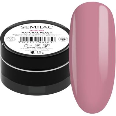 Semilac Builder Thixo Gel Natural Peach 15 g – opbouw voor nagelverlenging en nagelopbouw – uv-led – thixotroop & zelfgladmakend – halfdekkende cover-gel Semilac Builder Thixo Gel Natural Peach 15 g – opbouw voor nagelverlenging en nagelopbouw – uv-led – thixotroop & zelfgladmakend – halfdekkende cover-gel
