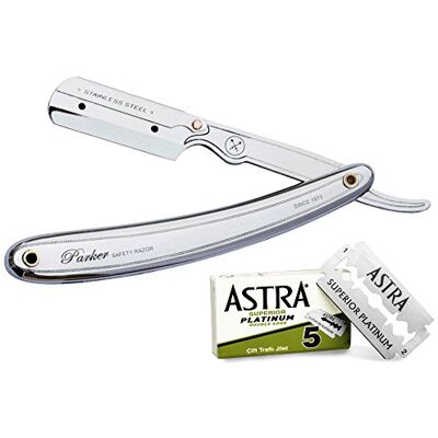 Parker Safety Razor Parker-Astra Barba 31R scheermesjes, 2 stuks Parker Safety Razor Parker-Astra Barba 31R scheermesjes, 2 stuks
