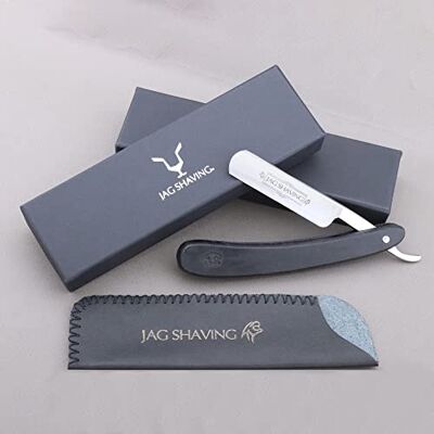 Jag Shaving Scheermes duurzaam scheermes met lederen etui scheermes tas scheermes voor heren zwart Jag Shaving Scheermes duurzaam scheermes met lederen etui scheermes tas scheermes voor heren zwart