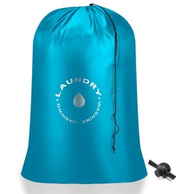 AiQInu Opvouwbare waszakken met trekkoord, scheurbestendig, draagbaar, grote capaciteit voor studenten, appartementen, reizen, vakantie, universiteit, 60 x 85 cm AiQInu Opvouwbare waszakken met trekkoord, scheurbestendig, draagbaar, grote capaciteit voor studenten, appartementen, reizen, vakantie, universiteit, 60 x 85 cm