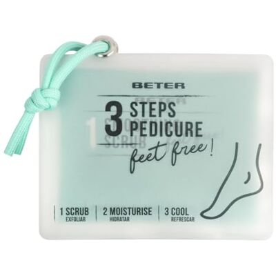 Beter 3-staps voetpedicureset Pedicure Feet Free, peeling, hydraterend en verfrissend, voetverzorging met glycerine en menthol, voor droge en gebarsten voeten, pedicure-behandeling, reismaat Beter 3-staps voetpedicureset Pedicure Feet Free, peeling, hydraterend en verfrissend, voetverzorging met glycerine en menthol, voor droge en gebarsten voeten, pedicure-behandeling, reismaat