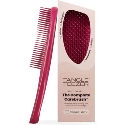 Tangle Teezer The Complete Carebrush Steil tot golvend haar Haarborstel Gelaagde tanden Maakt glad, geeft glans, masseert en ontklit Glanzende framboos Nat & droog haar Tangle Teezer The Complete Carebrush Steil tot golvend haar Haarborstel Gelaagde tanden Maakt glad, geeft glans, masseert en ontklit Glanzende framboos Nat & droog haar