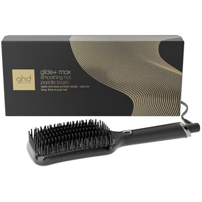 ghd Warmeteborstel Glide+ Max Gladmakende borstel (Zwart) Snel en makkelijk gladmaken Lang, dik, krullend haar Zonder extreme hitte Pluisvrij Op droog haar ghd Warmeteborstel Glide+ Max Gladmakende borstel (Zwart) Snel en makkelijk gladmaken Lang, dik, krullend haar Zonder extreme hitte Pluisvrij Op droog haar
