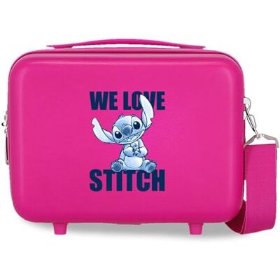 Disney Stitch Nececer aanpasbaar, roze, 29 x 21 x 15 cm, stijf, ABS, 9,14 l, 0,8 kg, Roze, Eén maat, aanpasbaar Disney Stitch Nececer aanpasbaar, roze, 29 x 21 x 15 cm, stijf, ABS, 9,14 l, 0,8 kg, Roze, Eén maat, aanpasbaar