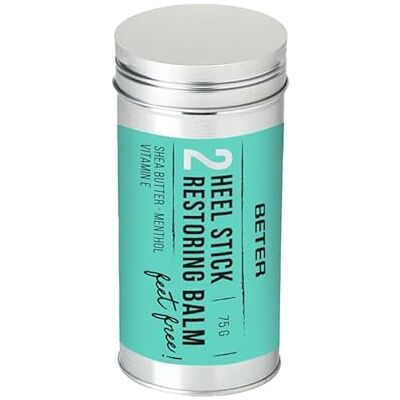 Beter Hielreparatiestick voetvrije balsem met sheaboter, vitamine E en menthol voor droge en gebarsten hielen, verzorgt, bescherming en dieptereparatie, verkoelend effect Beter Hielreparatiestick voetvrije balsem met sheaboter, vitamine E en menthol voor droge en gebarsten hielen, verzorgt, bescherming en dieptereparatie, verkoelend effect