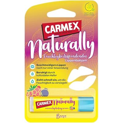 Carmex Naturally Stick Berry de natuurlijke lipverzorging voor een soepel resultaat 1 stuk á 4,25 g Carmex Naturally Stick Berry de natuurlijke lipverzorging voor een soepel resultaat 1 stuk á 4,25 g