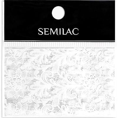 Semilac Nail fransfer folie 23 White Lace Semilac Nail fransfer folie 23 White Lace