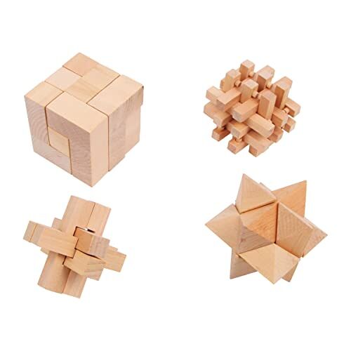 Small Foot Behendigheidsspelletjes Woody van hout, puzzelspel voor kinderen, concentratiespel vanaf 5 jaar, 2934