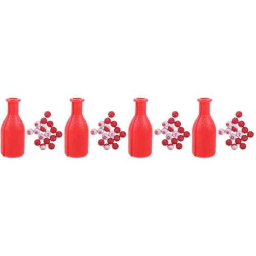 POPETPOP 4 Sets Biljart Accessoires Speelgoed Biljart Dobbelstenen Prop Biljart Spel Dobbelstenen Biljart Shaker Fles Biljart Fles Props Draagbare Biljart Fles Biljart Dobbelstenen Cup