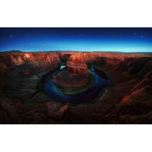 GUOHLOZ Puzzels voor volwassenen 1500 Stuk Houten Puzzels-Puzzel Hands-on Game-Family Decoratie Colorado, Arizona, VS, Glen Canyon, Horseshoe Bend, 87x57cm