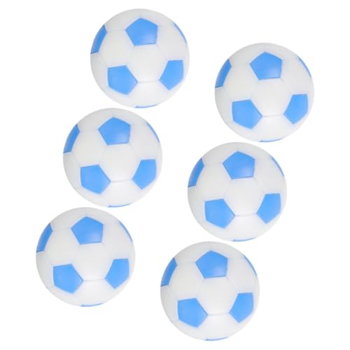 ABOOFAN 6 Stks Mini Voetbal Voetbal Ballen Tafel Tafelvoetbal Ballen Tafelvoetbal Accessoires Tafelvoetbal Games Volwassen Tafelvoetbal Desktop Voetbal Accessoires Tafel Spel