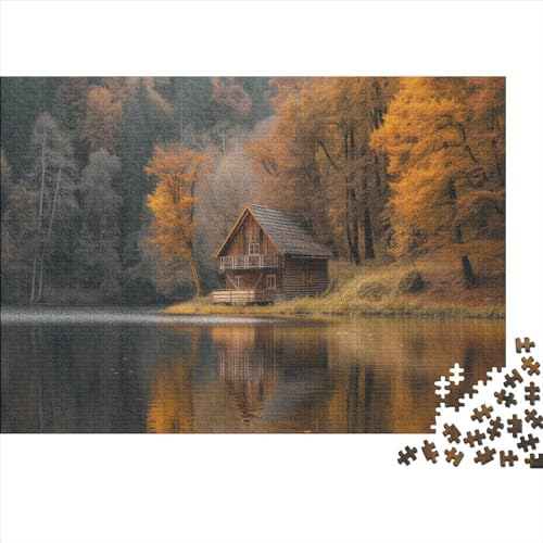 Gerrit Stromend water thuis 1000 stukjes houten puzzel familie puzzel stromend water thuis puzzels verjaardagscadeau geschikt voor kinderen en volwassenen van 12+ 1000 stuks (75 x 50 cm)