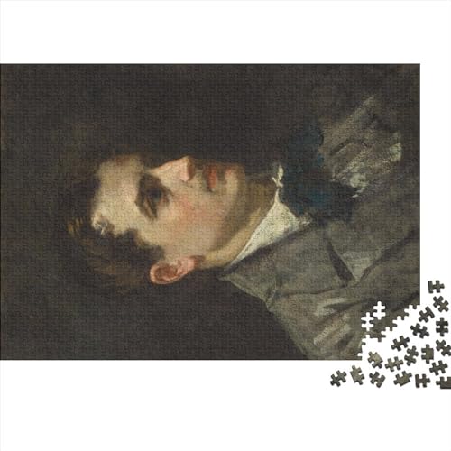 NEDLON Édouard Manet legpuzzels voor volwassenen, 1000 stukjes, hersenkraker spel, kunstcollectie, hersenkraker volwassenen, premium kwaliteit, houten puzzel, 1000 stuks