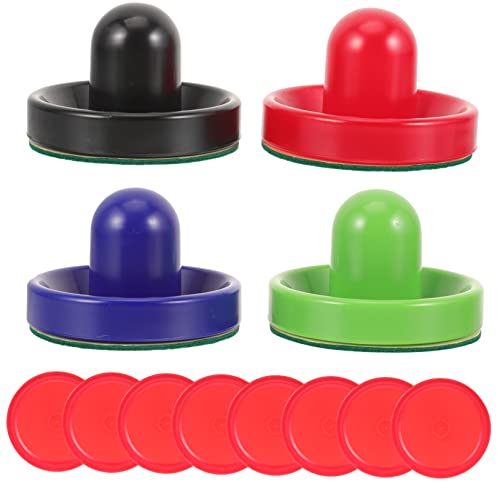 POPETPOP 1 Set Hockey Game Onderdelen Tafelblad Ijshockey Pucks Spel Tafel Hockey Pucks Plastic Ijshockey Puck Plastic Ijshockey Peddels Plastic Ijshockey Pusher Hockey Game Pucks