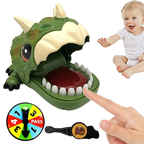 Eayoly Dinosaurus bijtende vinger   Dinosaurus bijtende vinger tandartsspellen voor kinderen,Klassiek bijtend handspel Interactief speelgoed voor kinderen en ouders Binnenspel