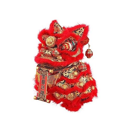 ADovz 3D Metal Jigsaw Puzzle DIY Model Building Kits, Dancing Lion (goud) 3D Metal Model Kits DIY Assemble Puzzle Laser Cut Jigsaw Toy P141-GRN (Color : Red) (Color : Wit) (Color : Red)