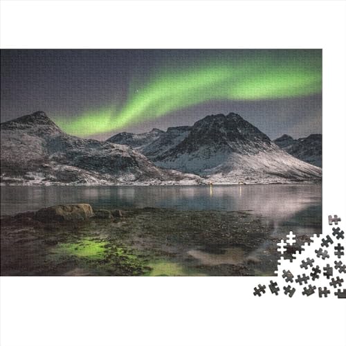 CHUIYUFULAN Norway Aurora Puzzel met 1000 stukjes, voor volwassenen en kinderen vanaf 14 jaar, familiedecoratie, feestaccessoires, spelletjes, puzzelmatten, Aurora, puzzels, spelletjes, feestaccessoires, 1000