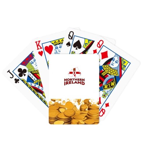 no/no Vlag Noord-Ierland Culturele Kaart Gouden Poker Speelkaart Classic Game
