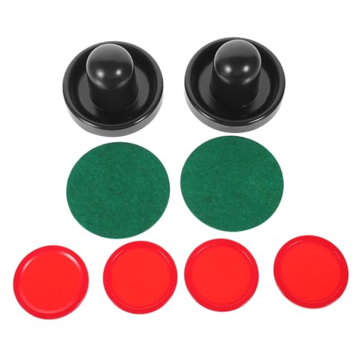 Abaodam 1 Set hockey accessoires airhockey-pucks en -pucks accessoires voor airhockeytafels speelgoed- hockey pucks pushers voor airhockey tafel pushers pucks mini racket ijshockey tafel