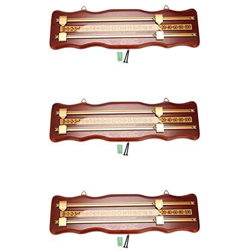 TAMOSH 3 x Biljartdashboard, wandmontage, biljartdashboard, dashboard van hout, wijnrood
