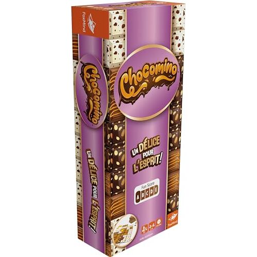 ASMODEE Foxmind Chocomino gezelschapsspellen tegelspellen logicaspel vanaf 8 jaar 2 tot 4 spelers Franse versie