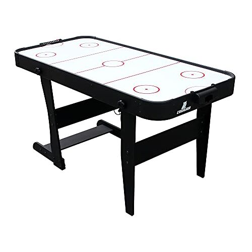 COUGAR Icing Airhockeytafel 5ft opklapbaar   Airhockey tafel incl accessoires (pucks & pushers)   Speeltafel voor kinderen en volwassenen