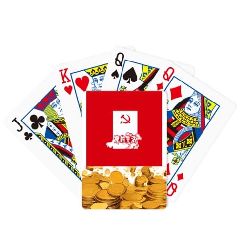 no/no Van het het Leven Gouden Poker van China het Rode Onderwijs Publiciteitsleven Klassiek Spel van