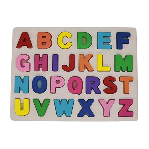 Afunti Houten alfabet puzzel ABC Brieven Peg Bord Engels alfabet (26 delen)