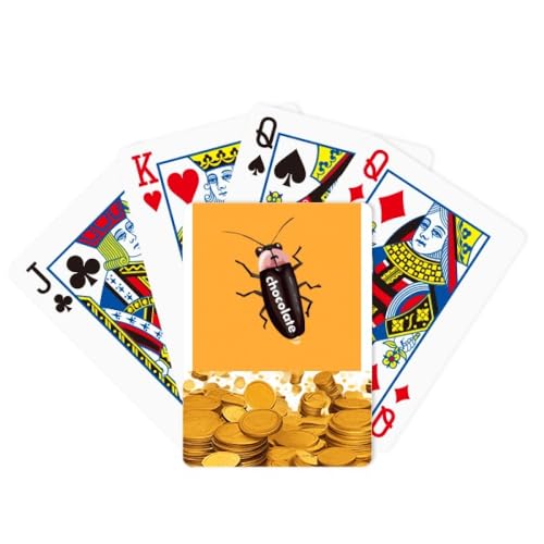 no/no Kakkerlak Kakkerlak Blackbeetle Bugs Zieke Gouden Poker Speelkaart Klassiek Spel