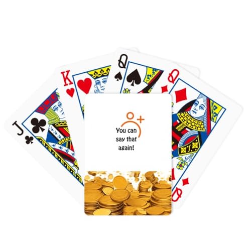 no/no Toestaan Comtment Taal Gewoonten Gouden Poker Speelkaart Classic Game
