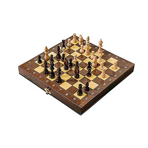 SXQYRD Schaakspel, internationaal schaakbord, houten schaakbord, vouwplank, schaakspel, internationaal schaakspel