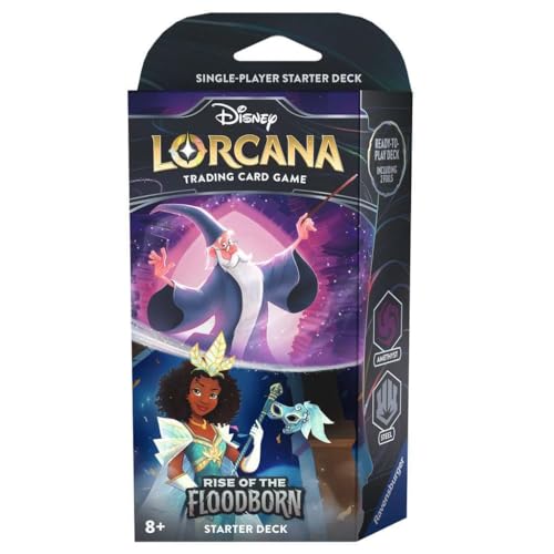 Ravensburger Disney Lorcana Trading Card Game: Aufstieg der Flutgestalten Starter Deck Amethyst und Stahl (Englisch)