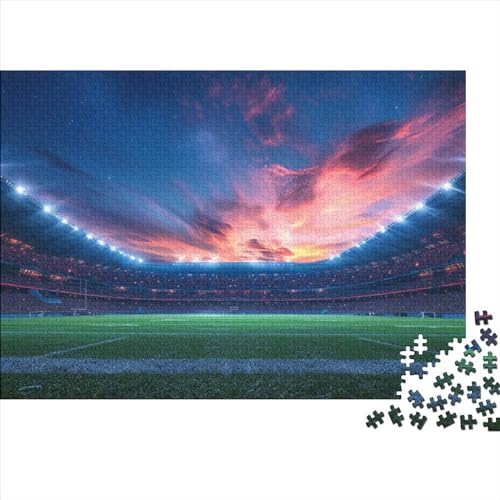 PMVCFRXA Voetbalvelden puzzel 500 stukjes puzzel voor volwassenen voetbalvelden houten speelgoed souvenir 500 stuks (52x38cm)