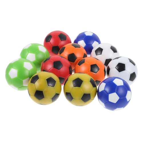 COOLHIYA 12Pcs Voetbal Machine Bal Voetbal Ballen Bureau Bal Spel Accessoires Tafel Voetbal Games Tafel Spel Voetballen Voetbal Bal Voor Volwassen Voetbal Ballen Kind De Heupen Spel Bal