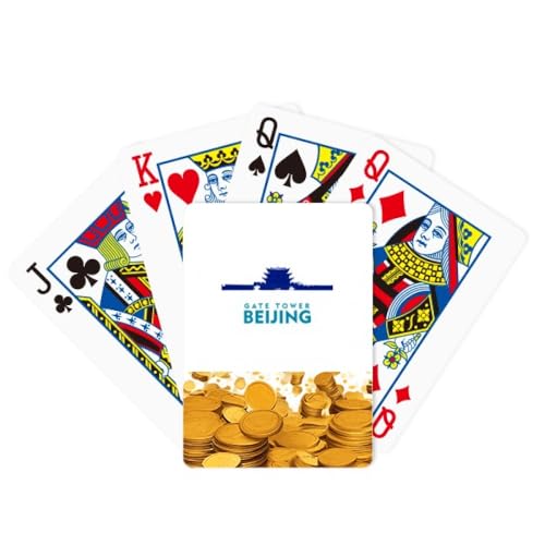 no/no Peking Stad Toerisme Gatehouse China Gold Poker Speelkaart Klassiek Spel