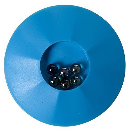 Engelhart – 502001 – Knikkerpot met 6 Knikkers – 17 cm (Blauw)
