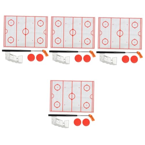 YARNOW 4 Sets Speelgoed Hockey Speelgoed Hockey Pucks Pusher Tafelblad Hockey Pucks Hockey Game Onderdelen Hockey Game Pucks Hockey Benodigdheden Kleine Hockey Pusher Hockey Onderdelen