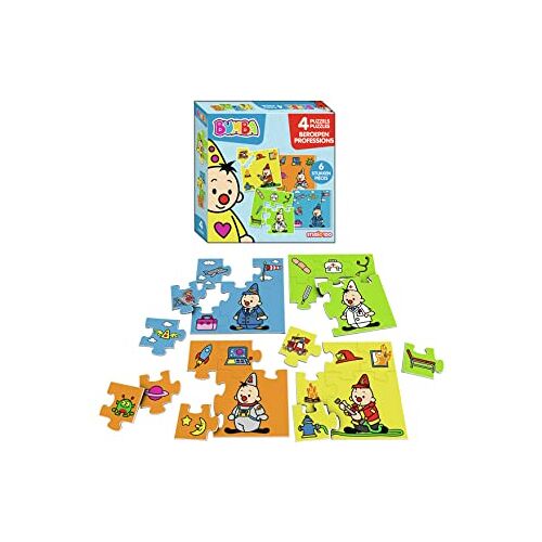 Studio 100 Bumba MEBU00003550 4-in-1 puzzel beroepen