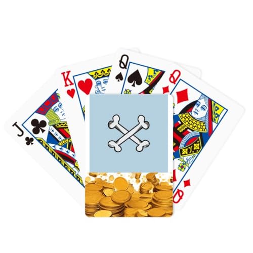 no/no b eenvoudige art deco mode gouden poker speelkaart klassiek spel