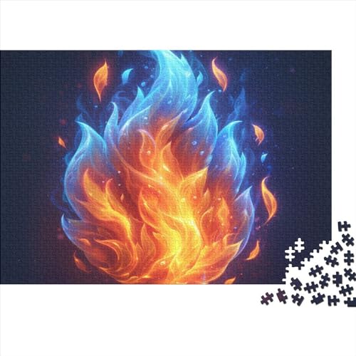 CHUIYUFULAN Flames Puzzel 500 stukjes spelletjes, behendigheidsspel, kleurrijk behendigheidsspel, exclusief Amazon 500 stukjes, kunst, puzzel, speelgoed, puzzel, cadeau, 500 stuks (52 x 38 cm)