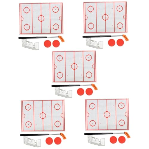 Yardwe 5 Sets Speelgoed Hockey Speelgoed Ronde Hockey Pucks Hockey Pucks Tafel Grappige Hockey Pusher Tafelblad Hockey Pucks Hockey Spel Accessoires Tafel Hockey Kleine Hockey Pusher Pvc