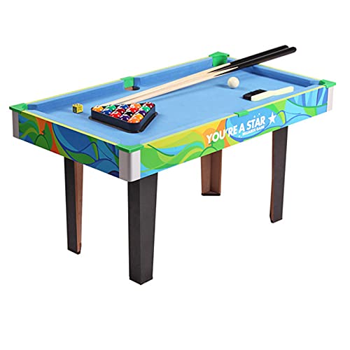 NOALED 36 inch biljarttafel voor jongens en meisjes, mini-pooltafel, indoor poolspeltafelset, reisformaat biljarttafels, ballen, keuen en rek