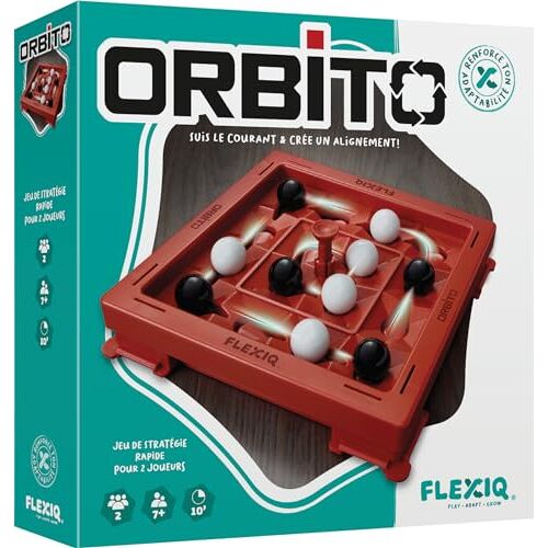 ASMODEE FlexiQ Orbito – gezelschapsspellen – strategiespellen – denkspellen – familiespel vanaf 7 jaar – 2 spelers – Franse versie