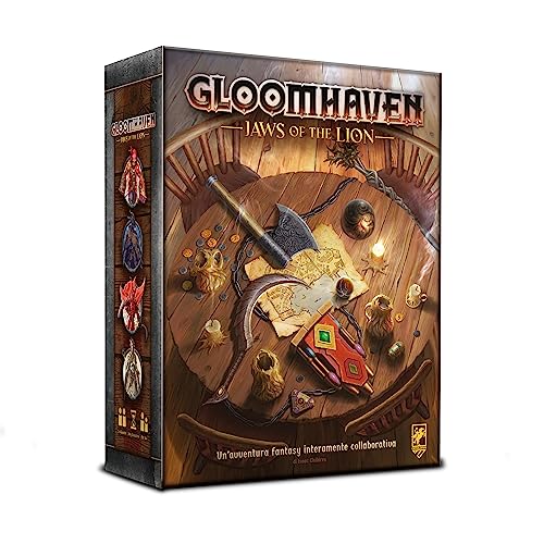 ASMODEE Gloomhaven tweede editie: Jaws of the Lion bordspel, 1-4 spelers, Italiaanse editie