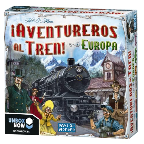 UNBOX NOW ¡Aventureros al Tren! LFCABI127 avonturier de trein bordspel Spaanse taal